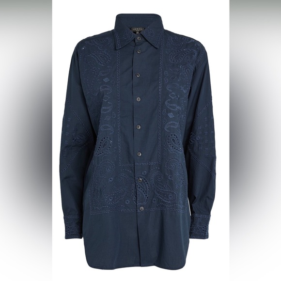 Rag & bone Vivian Embroidered Shirt - Picture 10 of 10